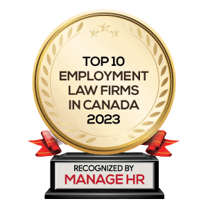 Top 10 Employment Law Firms in Canada from Manage HR Magazine - Sultan Lawyers