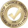 Top Choice Award Mark of Excellence 2021 - Sultan Lawyers