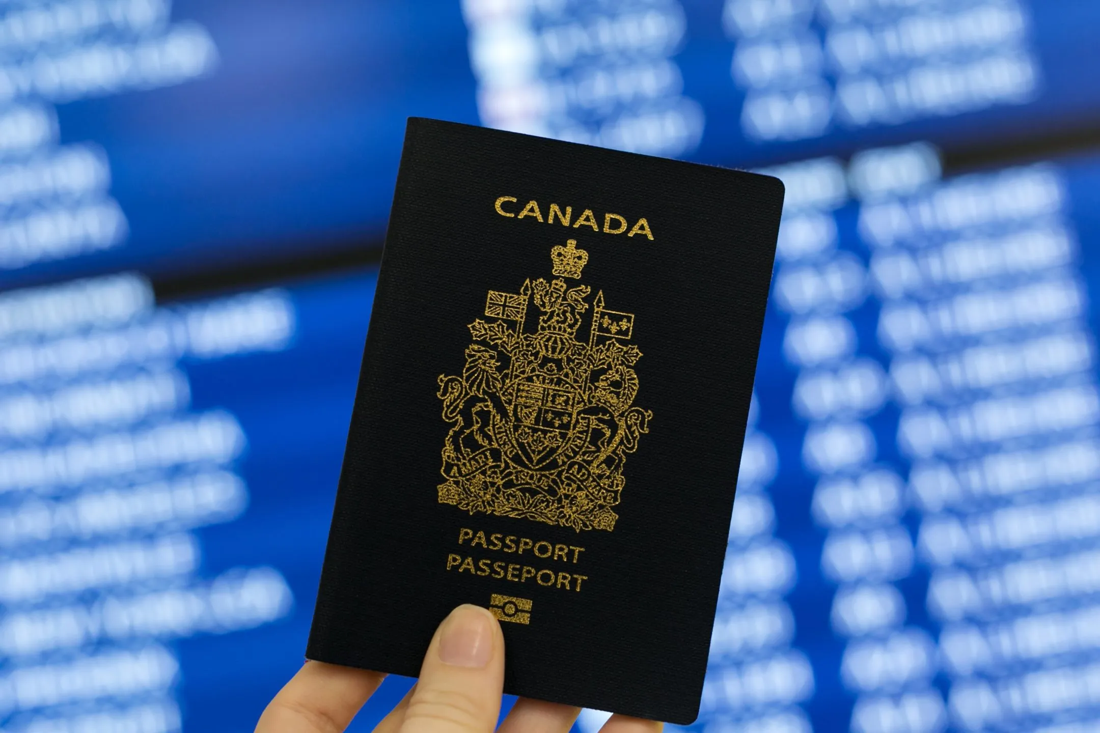 Canadian Passport In Hand 4460x4460