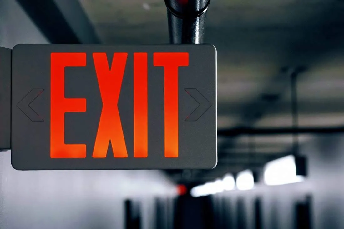 Red Exit Sign