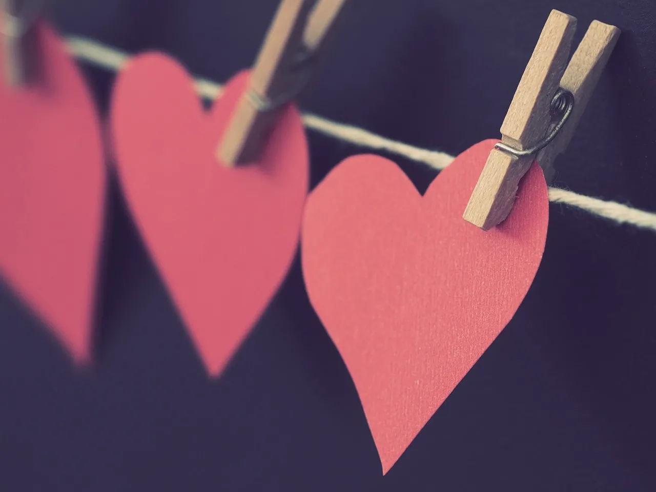 Photo Of Red Heart Shaped Paper Hanging On Rope 786799